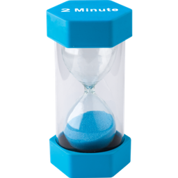 [TCR20658] 2 Minute Sand Timer - Large ( 3.25” x 6.3”)(8.2cmx16cm)