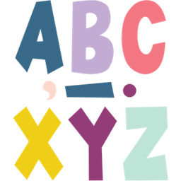 [TCR70100] Oh Happy Day (7&quot;-17.7cm) Fun Font Letters (120pcs)