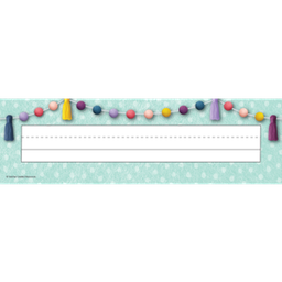 [TCR9058] Oh Happy Day Flat Name Plates (6.9cmx29.2cm)(36pcs)