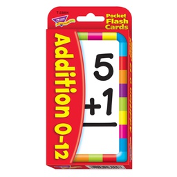 [T23004] Addition 0-12 Pocket Flash Cards Two-sided (56cards)