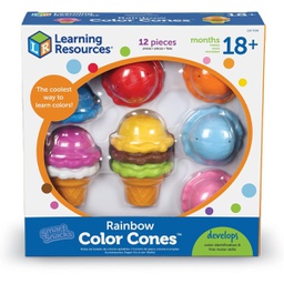 [LER7349] Smart Snacks Rainbow Color Cones (12pcs) (18+ months)