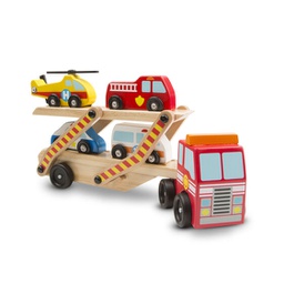 [MD4610] Emergency Vehicle Carrier Wooden Toys