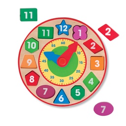 [MD8593] Shape Sorting Clock Wooden Toys (3+yrs)