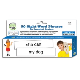 [ELPX133026] 50 Sight Word Phrases For Emergent Readers Gr.Prek -K (Ages 4-5)   (5cm x 20.3cm)