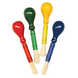 [PXAC5186] Brush, Bulb Knob 4 Asst Colors (4ct)(5.1''-13cm)