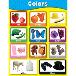 [CDX114054] COLORS CHART (slightly damaged) (21.6''x17'')(55cmx43cm)