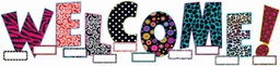 [TCRX5144] Fancy Welcome! Bulletin Board   (41pcs)