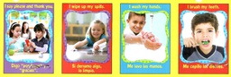 [TX49902] HEALTHY Habits  Posters Combo Pack (Spanish/English)  (48cmx 34cm)  (8 posters)