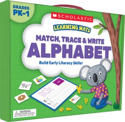 [9781338239614] LEARNING MATS:  Match, Trace &amp; Write Alphabet (Gr PK-1) (89pcs)