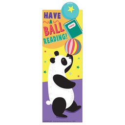 [EU843238] PANDA HAVE A BALL READING  BOOKMARKS  (36pcs)(2&quot;x6&quot;)(5cmx15.2cm)