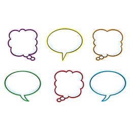 [T10928] SPEECH BALLOONS ACCENTS approx 6''(15.2cm) (36 pcs)