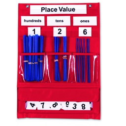 [LER2416] Place Value &amp; Counting POCKET CHART 13&quot; x 18&quot; (33cm x 45.7cm)