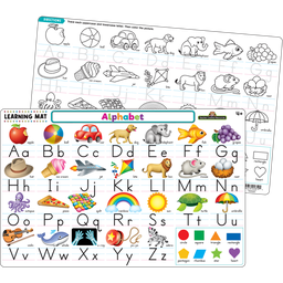 [TCR21012] ALPHABET LEARNING MATS 17"x 11.5" (43cm x 29cm)