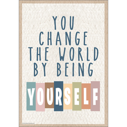 [TCR7144] YOU CHANGE THE WORLD POSTER 19&quot;x 13.5&quot; (48cm x 35cm)