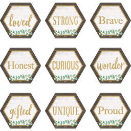 [TCR8476] EUCALYPTUS POSITIVE WORDS Mini Accents   (3&quot; (7.5cm) (36pcs)