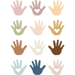 [TCR7134] EVERYONE IS WELCOME HELPING HANDS Mini Accents (3&quot;-7.5cm) (36pcs)