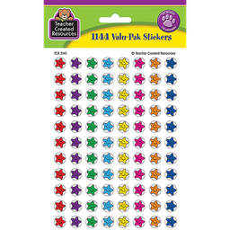 [TCR5141] SMILEY STARS Mini Stickers Valu-Pack (1144/pkg)(0.375&quot;-1cm)