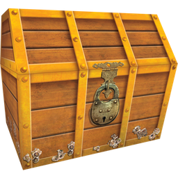 [TCR5048] TREASURE CHEST 9.5&quot;x8&quot;x8.5&quot; (24cm x 20cm x 21.6cm)