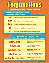 [T38160] Conjunctions Chart 17&quot; x 22&quot; (43cm x 56cm)