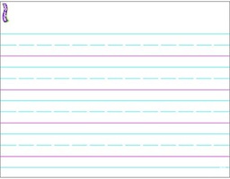 [T27307] Handwriting Paper WIPE-OFF CHART  17" x 22" (43cm x 56cm)