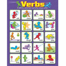 [T38131] Verbs Chart 17&quot; x 22&quot;  (43cm x 56cm)