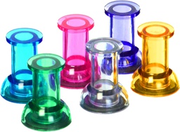 [DOX735016S2] Jumbo Push Pin Magnets (set/2) Color choices: Clear, Pink, Yellow, Green, Blue, Purple