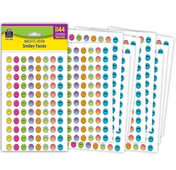 [TCR3925] Brights 4Ever Smiley Faces Mini Stickers Value-Pack (1144stickers) (0.4''-1cm)