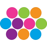 [TCR5189] Bright Colors Circles Accents 5 colors (6&quot; =15.24cm)(30pcs)
