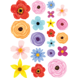 [TCR6595] Wildflowers Accents - Assorted Sizes (15.2cm)6'' (10.1cm) 4'', (8.8cm) 3.5'', (6.3cm) 2.5''