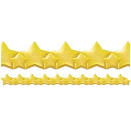 [EU846340] STARS DECO TRIM EXTRA WIDE BORDERS, 12pcs 3.25''x37'(8.2cmx11.2m)