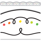 [TCR8324] Squiggles &amp; *Colorful Dots Die-Cut Border, 12pcs 2.75''x35'(6.9cmx10.6m)