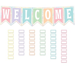 [TCR8410] Pastel Pop Pennants Welcome BB Set (53pcs)