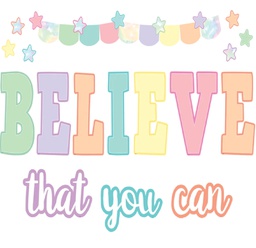 [TCR8412] Pastel Pop Believe That You Can BB Set (34pcs)