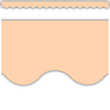 [TCR8427] Pastel Peach Scalloped Border Trim, 12pcs (2.75''x35')(6.9cmx10.6m)
