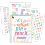 [TCR8436] Pastel Pop Lesson Planner (160 pgs and 340 stickers)(11''x8.5'')(28cmx21.5cm)