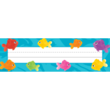 [TCR8559] Colorful Fish Flat Name Plates  3.5''x11.5''(8.8cmx29.2cm)(36pcs)