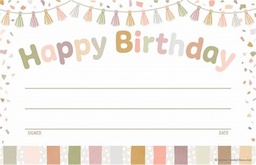 [TCR7225] Terrazzo Tones Happy Birthday Awards (30pcs) (8.5"x5.5")(21.5cmx14cm)