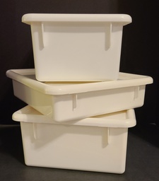 [JC8078JC] JontiCraft Tray/Tub w/cover   White   Large