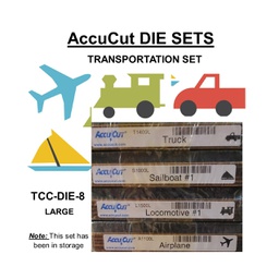 [TCC-DIE-SET-8] ACCUCUT  DIE SET (8) TRANSPORTATION (4 DIES)